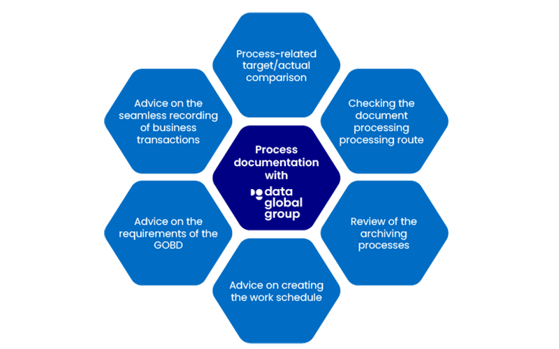 infographic procedural documentation - dataglobal Group