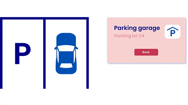 Illustration parking lot management, software vysoft, parking lot booking
