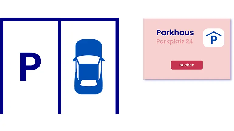 Illustration Parkplatzverwaltung, Software vysoft, Parkplatz buchen